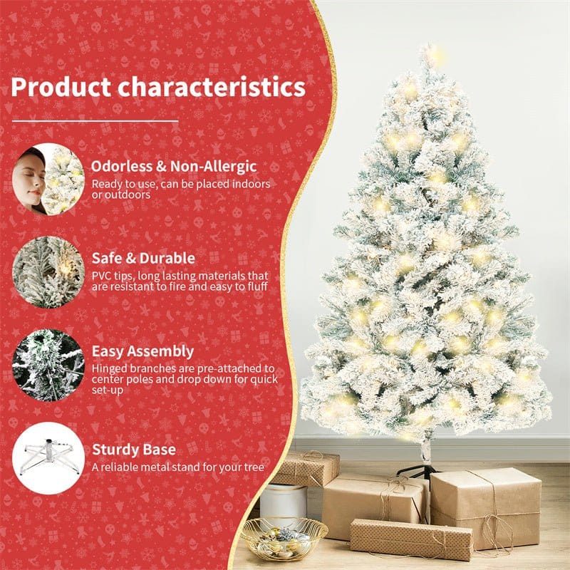 Christmas Tree PVC Artificial Snow Christmas Tree - Santa Secret Sanctuary